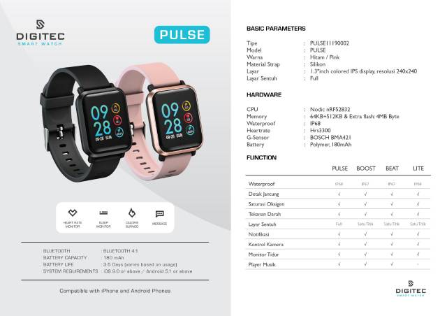 DIGITEC smartwatch Pulse original