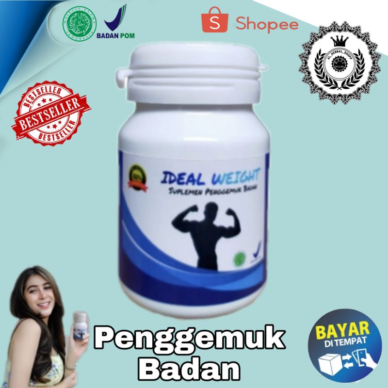 IDEAL WEIGHT PENGGEMUK BADAN  isi @30Kapsul (PENGGEMUK BADAN)