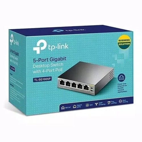 TPLINK TP-Link SG1005P Switch 5 Port GIgabit With PoE