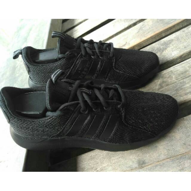 Sepatu Adidas Cloudfoam Lite Racer Full Black Original BNWB Indonesia / Sneakers Shoes