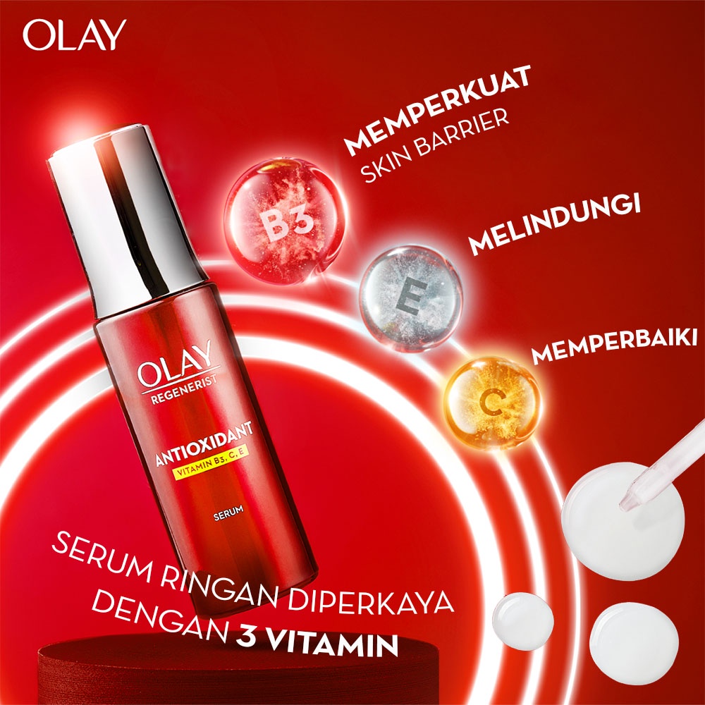 Olay Antioxidant Serum 30ml Essence Anti Aging + Collagen Serum 30ml Essence Anti Aging Skin Care