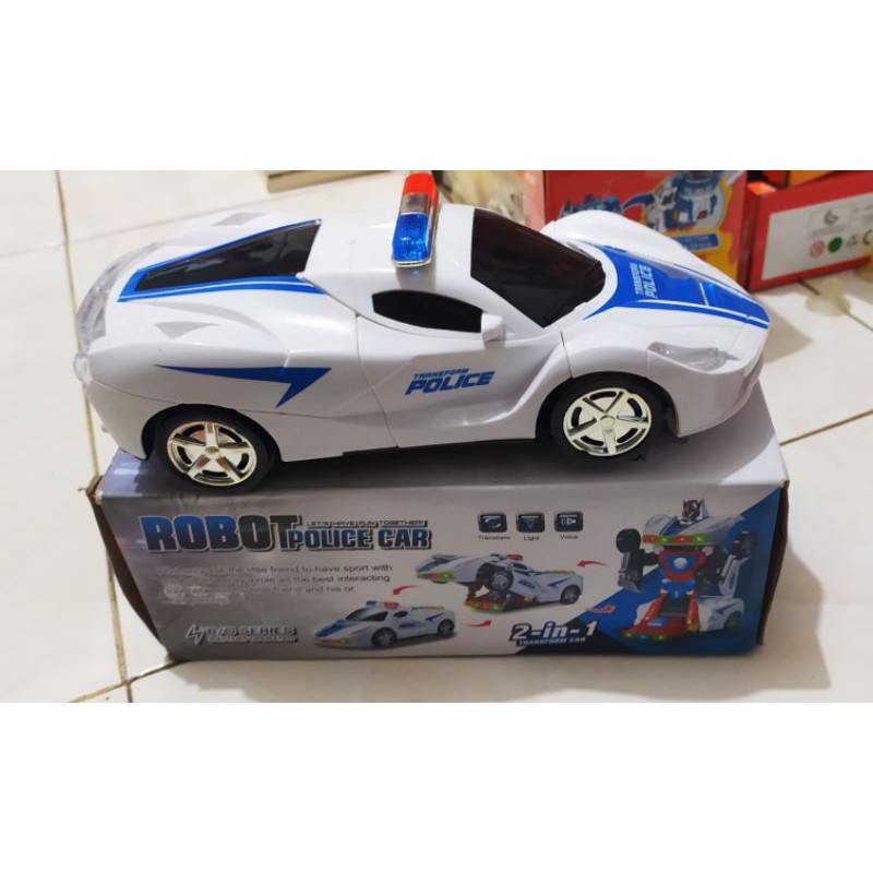 Robot Polisi mainan Mobil Polisi Baterai