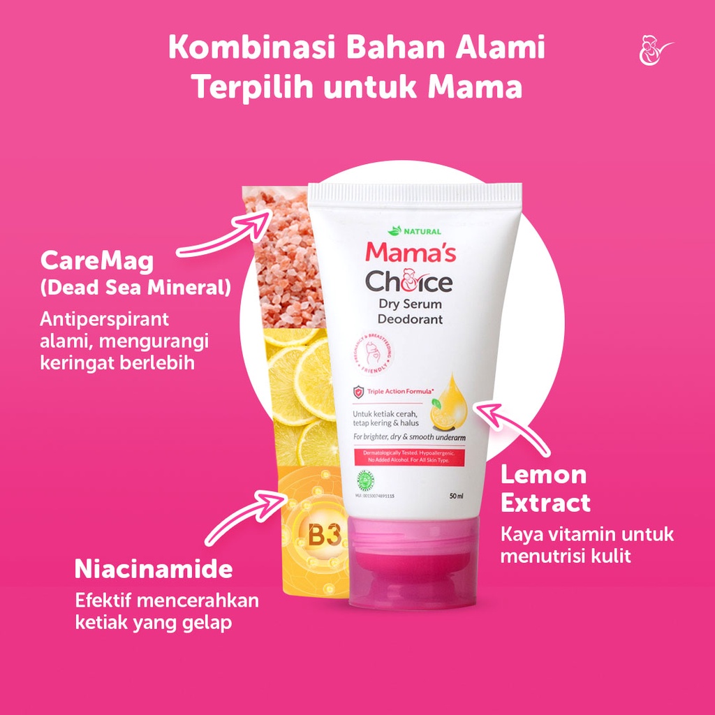 DEODORANT / DEODORAN PENGHILANG BAU BADAN / MAMA'S CHOICE DRY SERUM DEODORANT