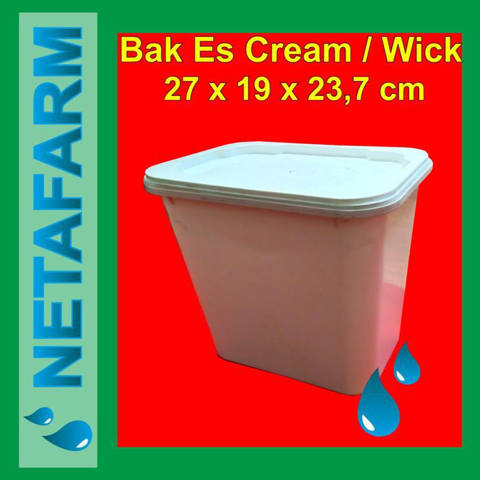 Bak Es Cream / Wick - untuk hydroponik