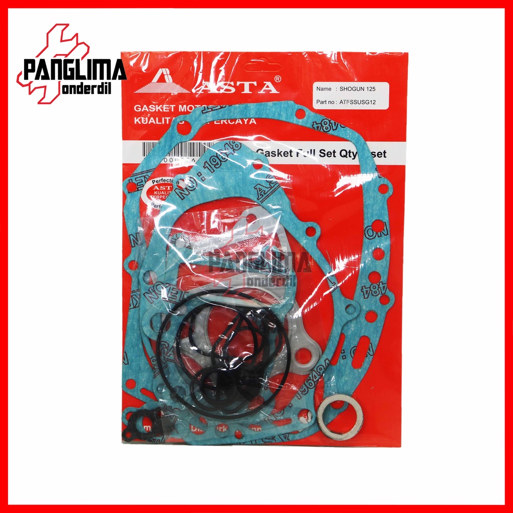 Gasket Fullset Merk Asta Suzuki Shogun 125 Perpak-Topset Paking-Packing Full-Top-Set