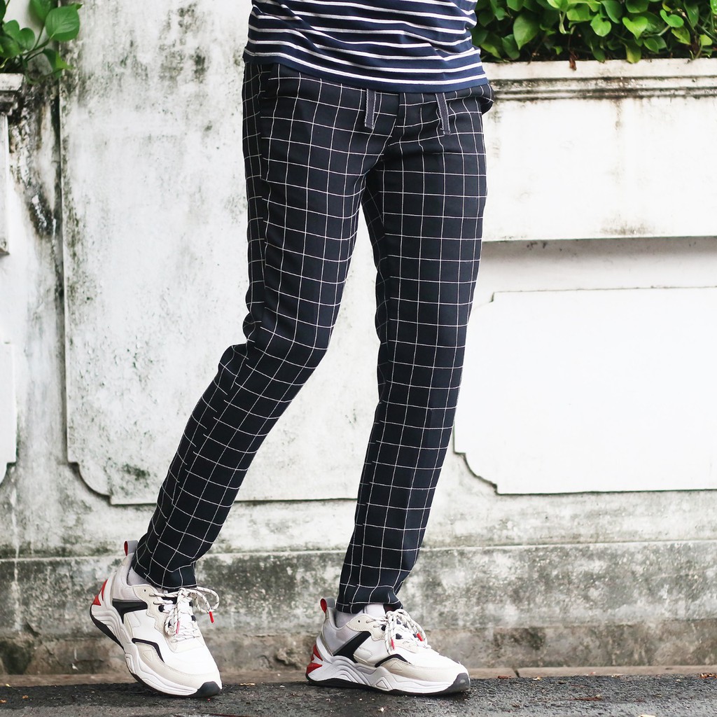 Jual NEW CELANA TARTAN SALUR PRIA /LONG PANTS/TARTAN SKINNY PANTS/NEW