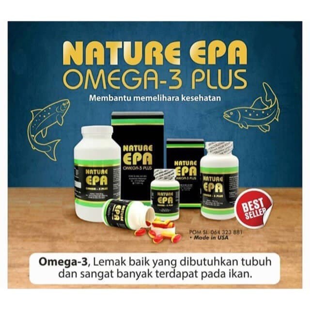 Omega 3 Plus Nature EPA Isi 30 Dijamin ORI