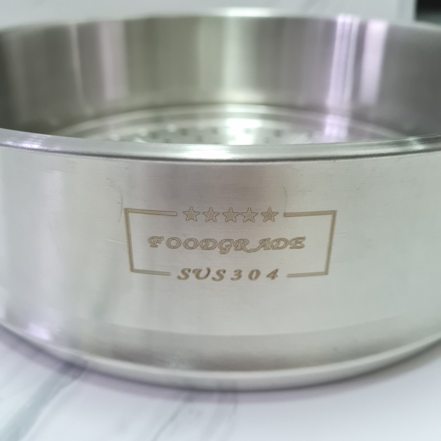 stainless 304 pot steamer 30cm / panci kukus