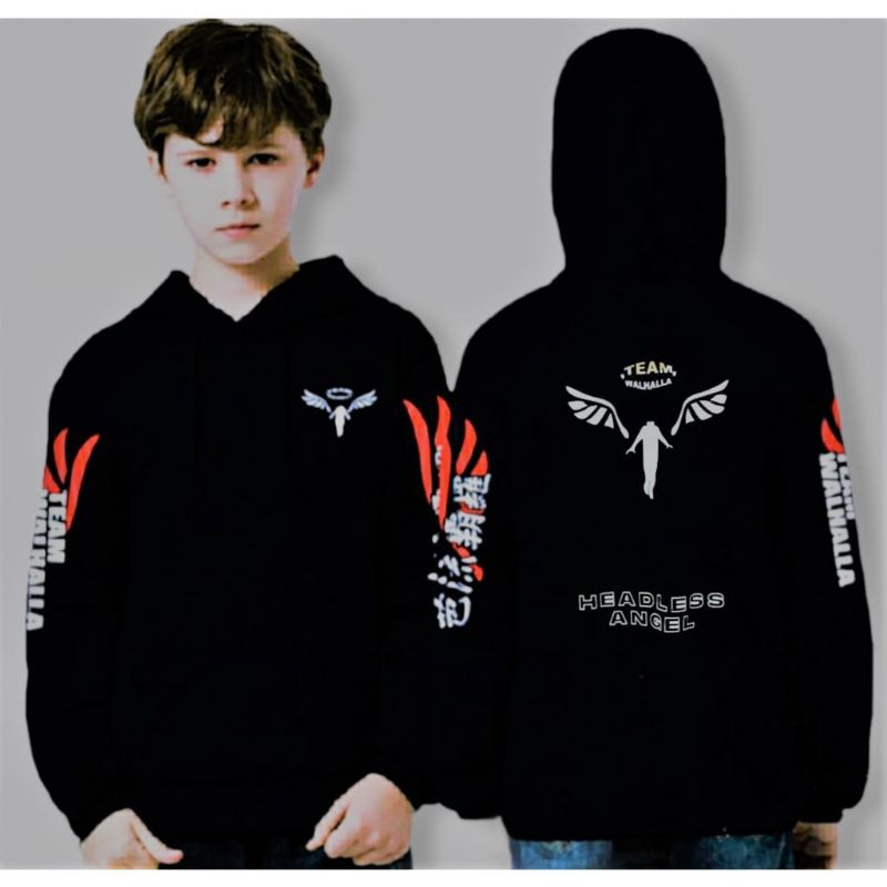 Jaket Hoodie Anak Laki-Laki Valhalla Tokyo Revengers - Sweater Hoodie Anak Touman Tokyo Manji Valhal