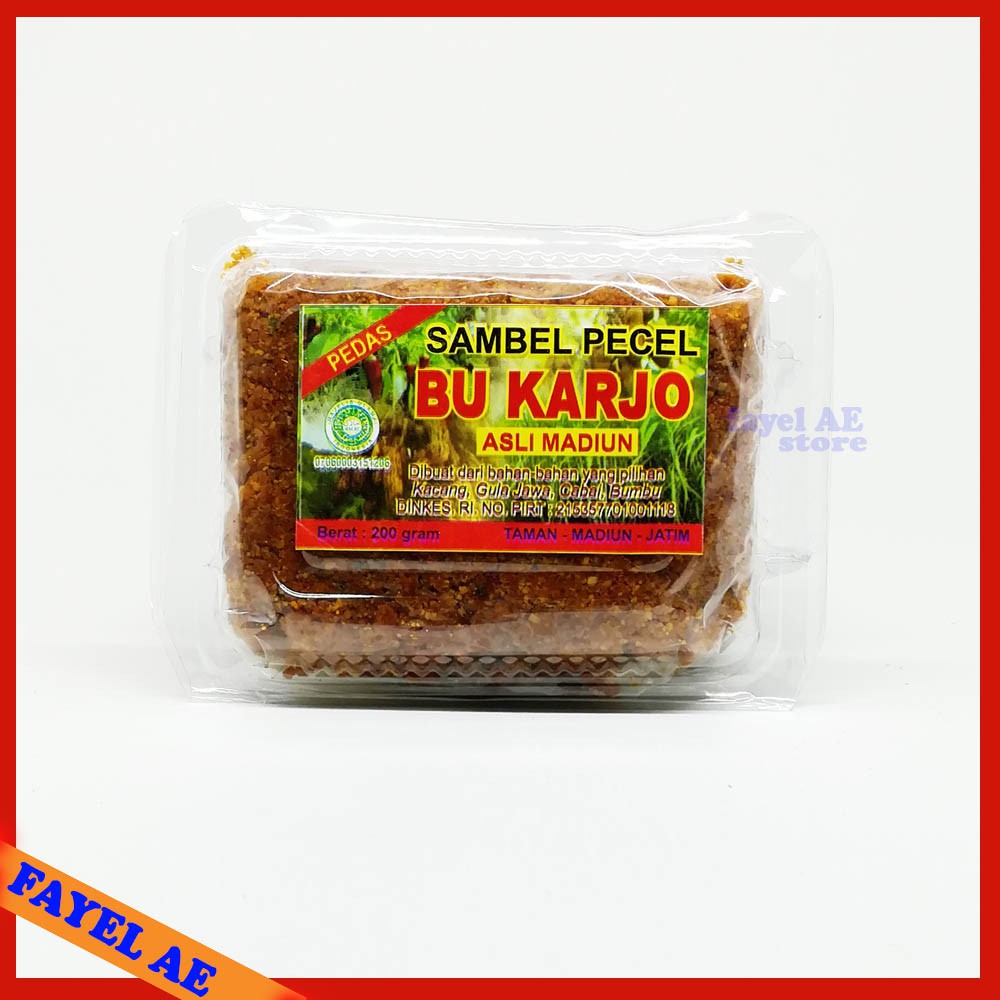 

Sambal Bumbu Pecel Madiun Bu Karjo 200gr Pedas