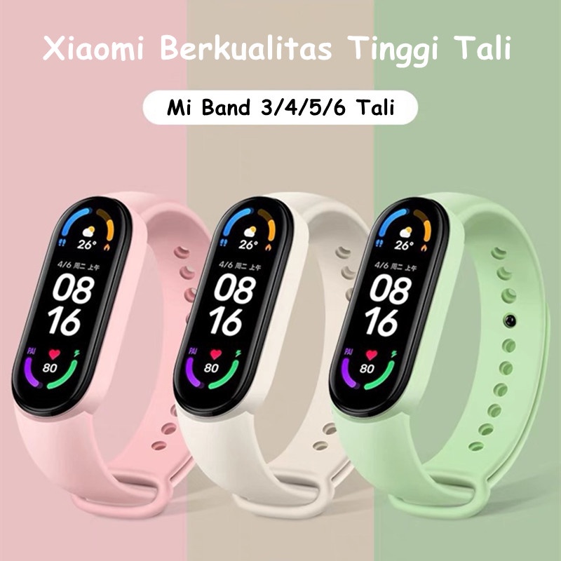 Tali✅Silicone Strap For MiBand Mi 4/5/6 Xiaomi Smartband Bracelet Tali