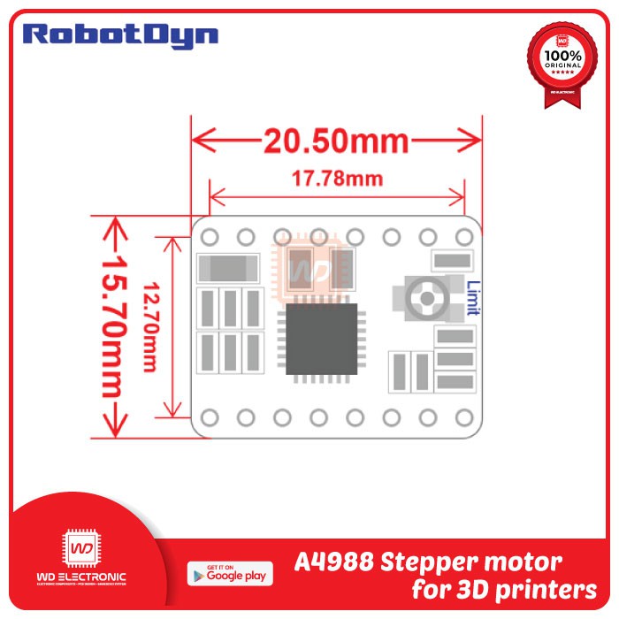 RobotDyn A4988 stepper motor driver A4988 for 3D printer