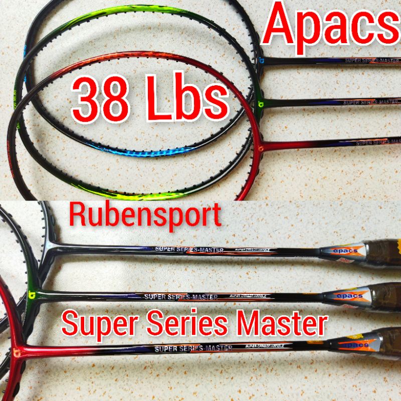 Raket Badminton Apacs SuperSeries Master Original 38 Lbs