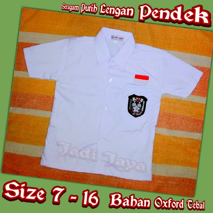 Baju Seragam Putih Sd Lengan Pendek