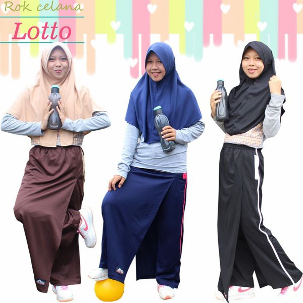TERLARIS  Rok Celana Muslimah Training