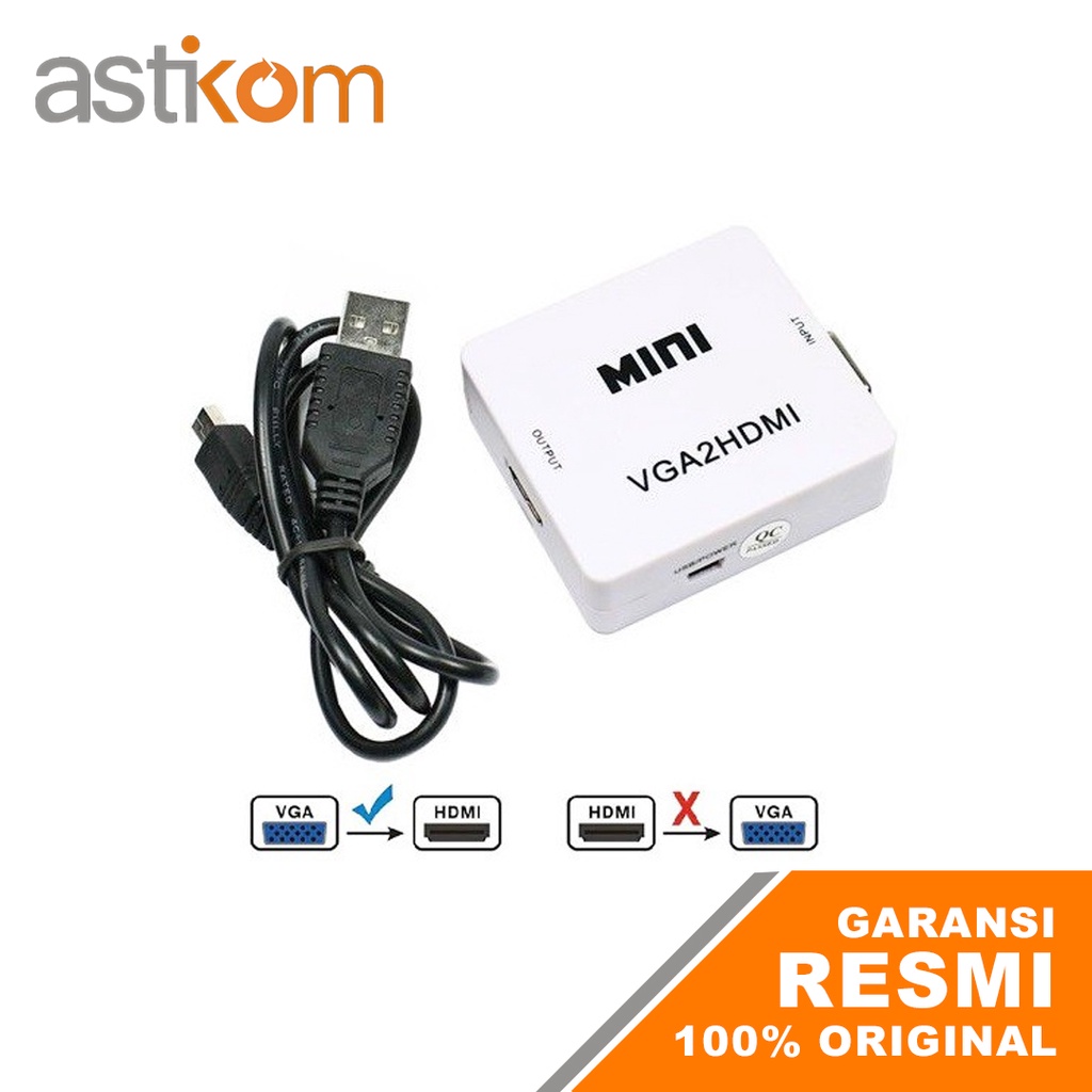 Converter VGA to HDMI Putih Generic