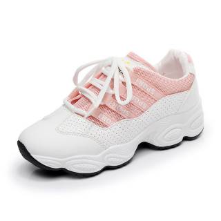 Sepatu Sneakers Wanita Model Sport Casual Warna Putih