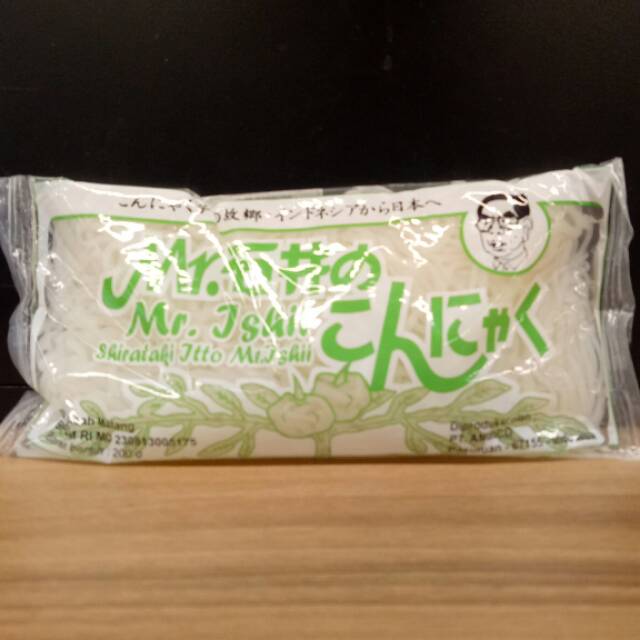 

SHIRATAKI MIE BASAH KONNYAKU RICE | SHIRATAKI ITTO MR ISHII WET NOODLE GREEN 200GR