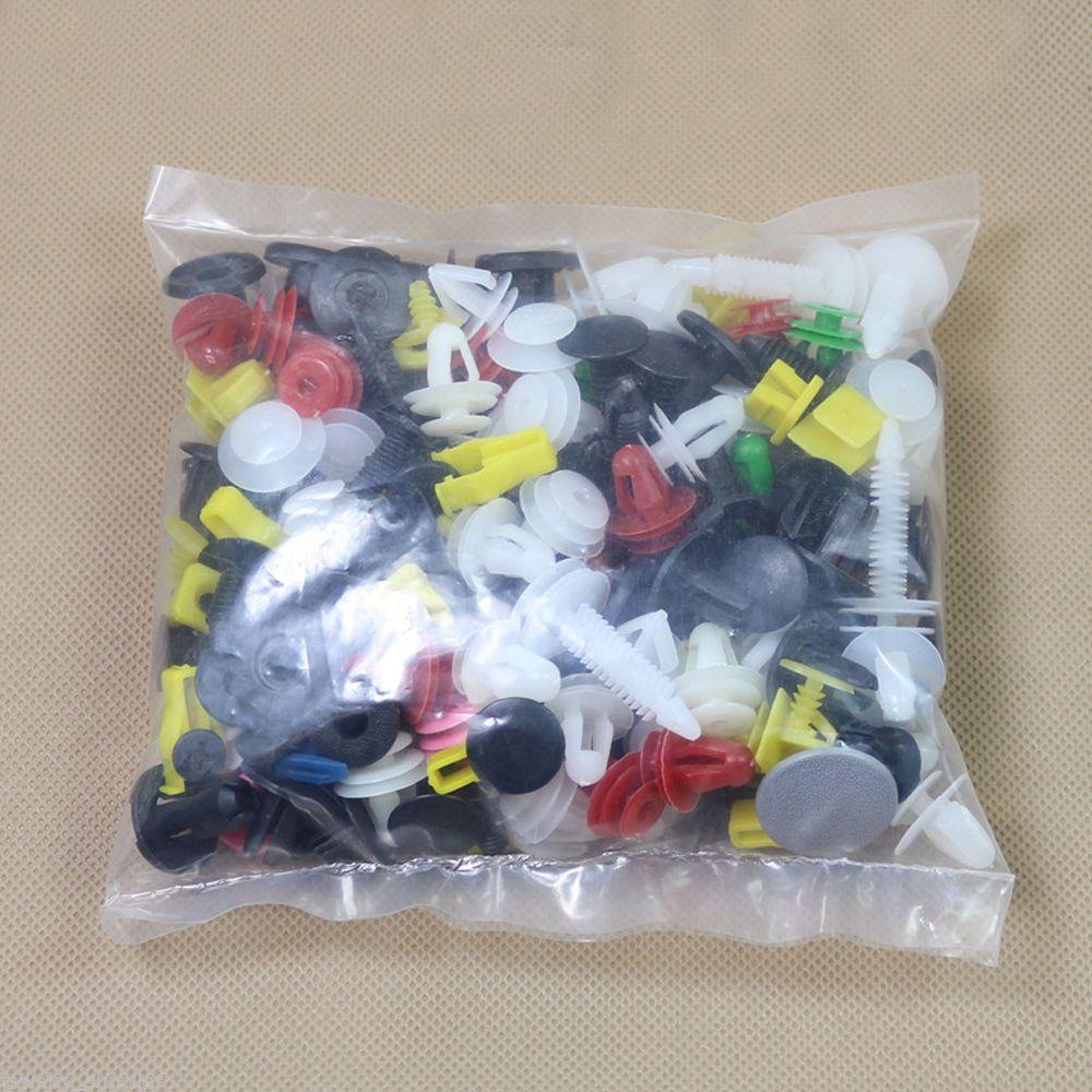 Populer 200Pcs Plastik Rivet Lubang Lapisan Panel Penahan Gesper Flaps Lumpur