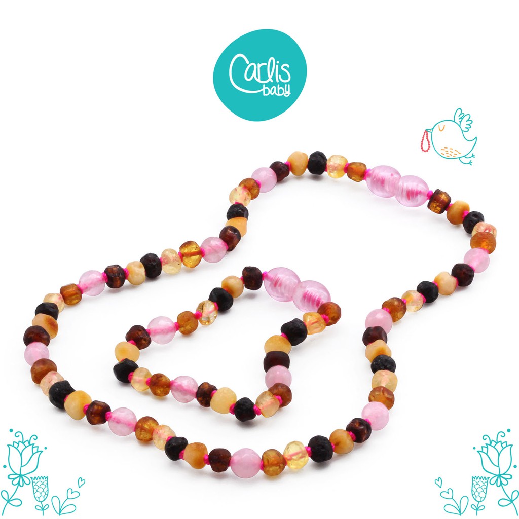 AG60-A Kalung dan Gelang Amber Tumbuh Gigi Bayi By Carlis Baby