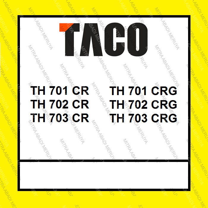 TACO HPL TACORE TH 701 702 703 CR CRG WHITE PURE CORE