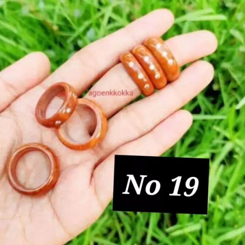 Cincin mata 3 coklat ukuran 19 kokka kaokah