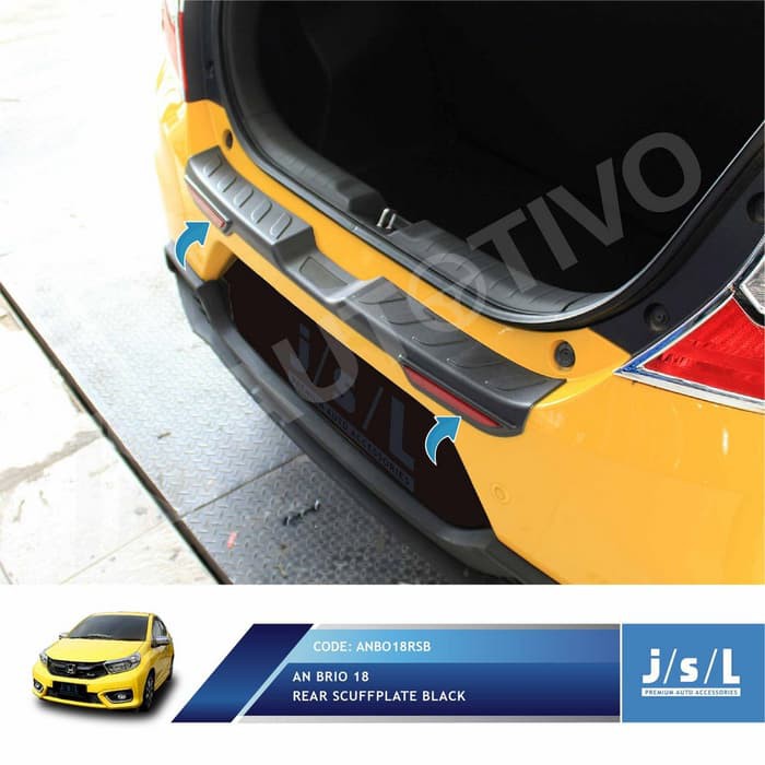 Sillplate Sill Plate Belakang All New Brio 2018 Up With Reflektor