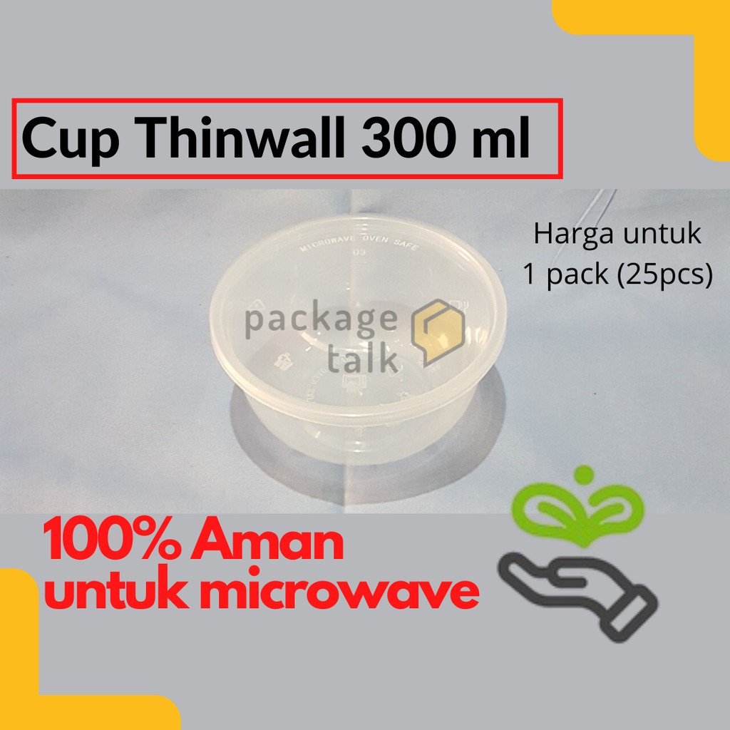 Kotak plastik bening thinwall 300ml wadah plastik kotak temapat serbaguna kotak plastik makanan