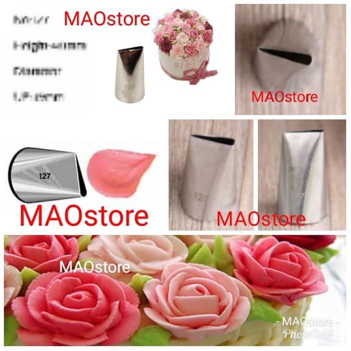 MAOSTORE SPUIT WILTON 127 SPUIT MAWAR BESAR ROSE PETAL SPUIT BUNGA KW1