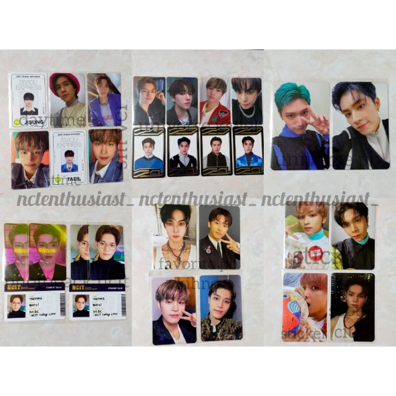 wts pc nct 127 dream wayv smcu express universe jewel pb photopack ncit favorite kihno sticker stick