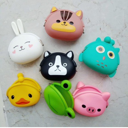 Dompet Koin Silikon Karakter ANIMAL BUNNY Silicone Purse Korean Cute Bunny