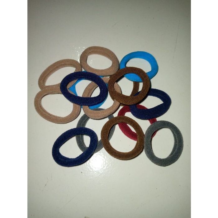 Ikat Rambut Donat Korea Isi 50Pcs + Free Pouch - MINI + POUCH