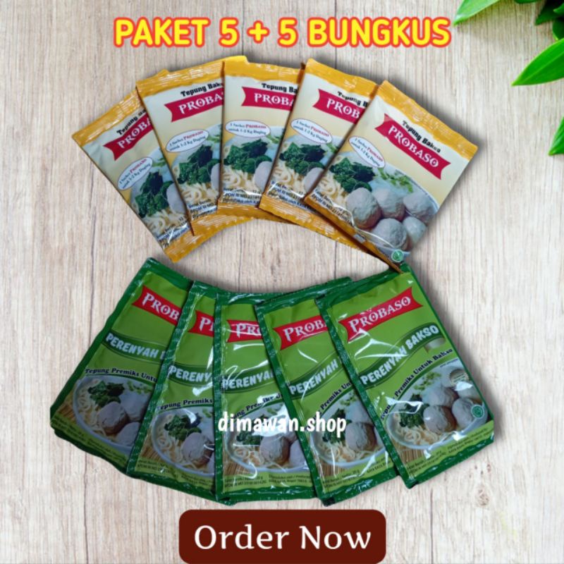 

PROBASO tepung pengenyal & perenyah bakso ( paket 5 + 5 bungkus)