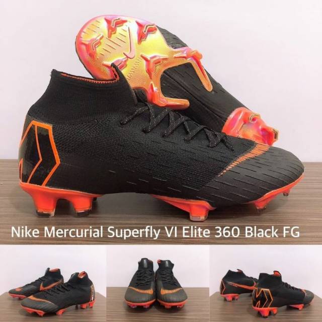 Nike Mercurial Superfly VI Elite 360 Black FG