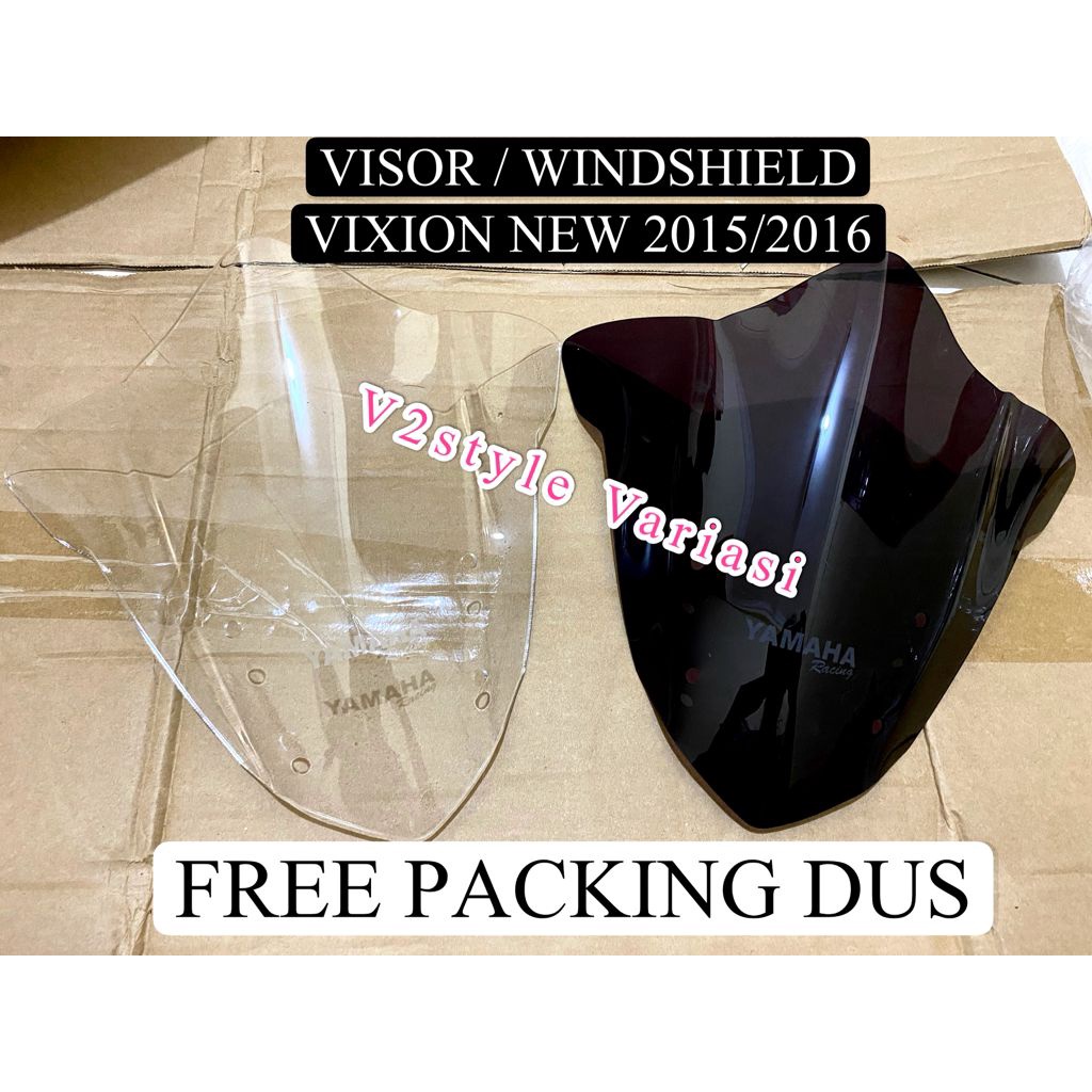 VISOR VIXION NEW 2015 2016 WINDSHIELD YAMAHA VIXION BARU NVA NEW ADVANCE LIGHTNING KACA ANGIN DEPAN BENING RYBEN TRANSARAN SMOKE CLEAR MIKA ACRILIC TEBAL WINSIL PISOR Motor Yamaha Vixion New 2015 FISOR VIZOR winsil NVA VIXION PNP BAUT VISOR MONEL BAUT
