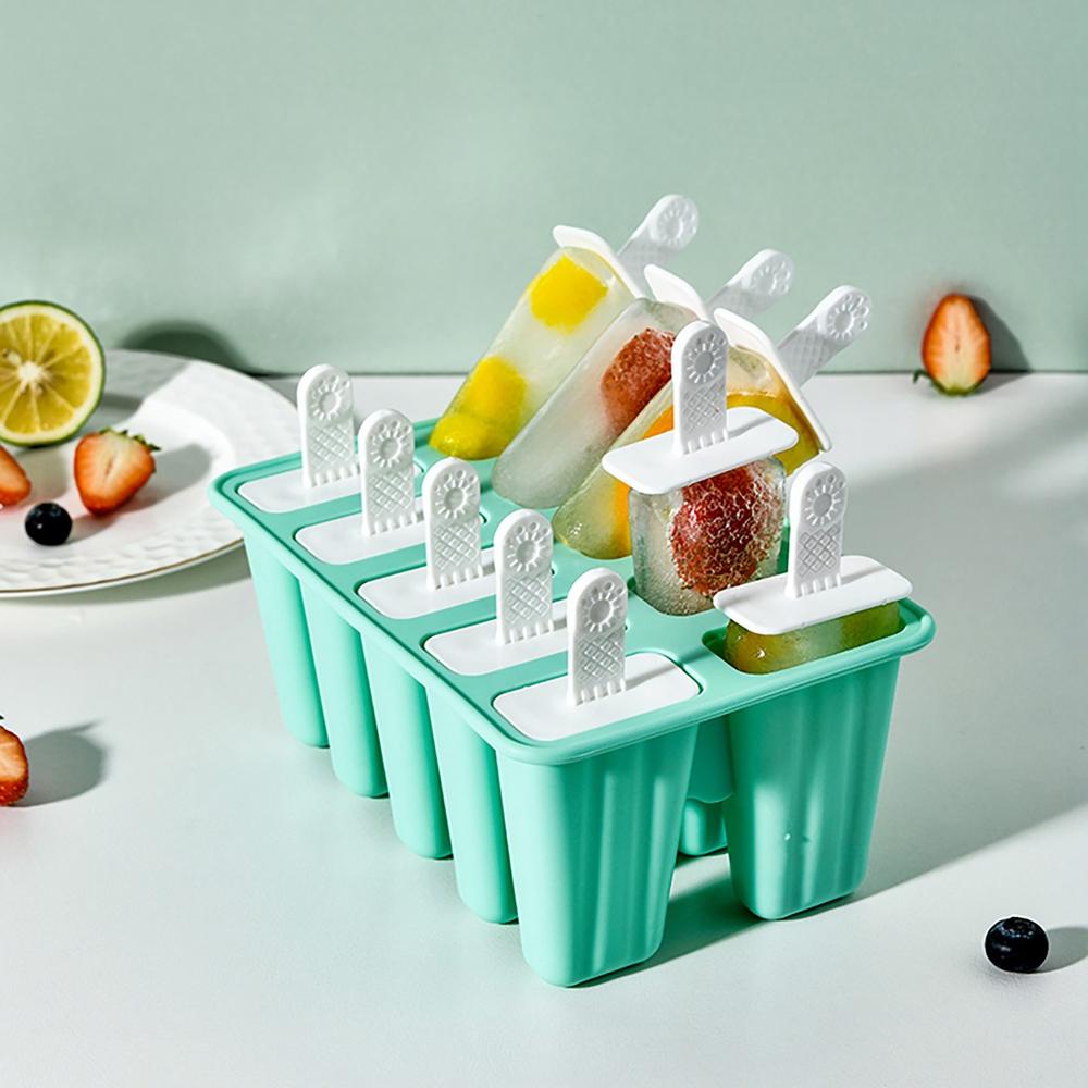 Quinton Cetakan Es Krim Lolly Warna Klasik4 /6 /10Cavity Ice Cube DIY Homemade Ice Maker Mould