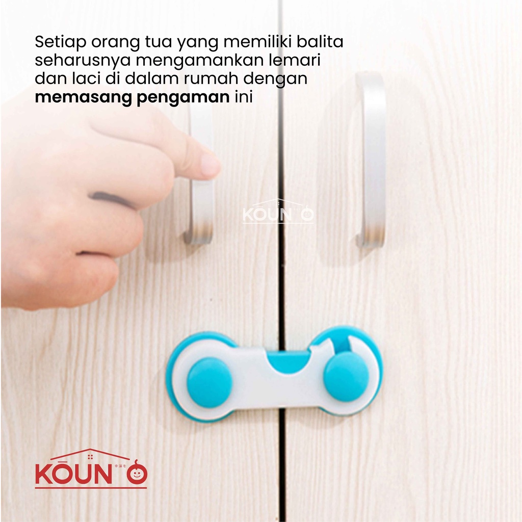 Pelindung Pengunci Pengaman Laci Lemari Furniture Pintu Kulkas Perabotan Rumah Tangga Bayi dan Anak