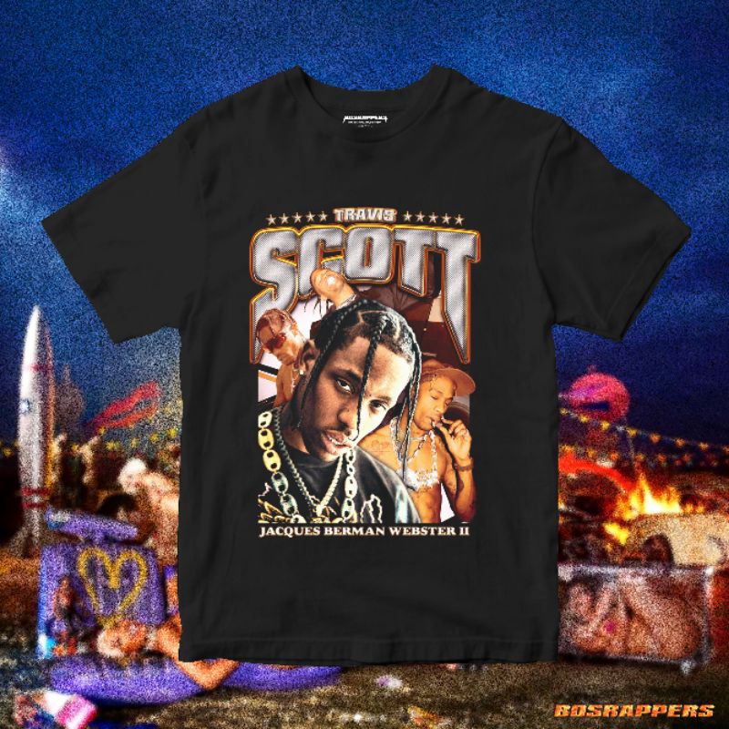 TRAVIS SCOTT RAP TEE 1.1 | TRAVIS SCOTT TSHIRT | BAJU TRAVIS SCOTT