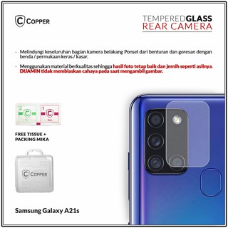 Samsung A21s - COPPER Tempered Glass Kamera