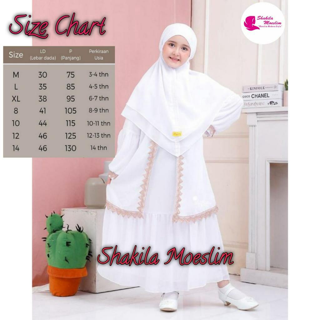 Gamis Putih Anak  Perempuan Umur 11 12 Tahun Tanggung Remaja Baju Gamis Muslim Anak  Gamis Anak Warna Putih Gamis Manasik Anak Syari Terbaru Kekinian 2023 Baju Muslim Anak Gamis Syari Set Khimar