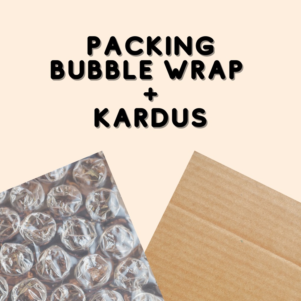 

BUBBLE WRAP dan KARDUS (Untuk tambahan packing)