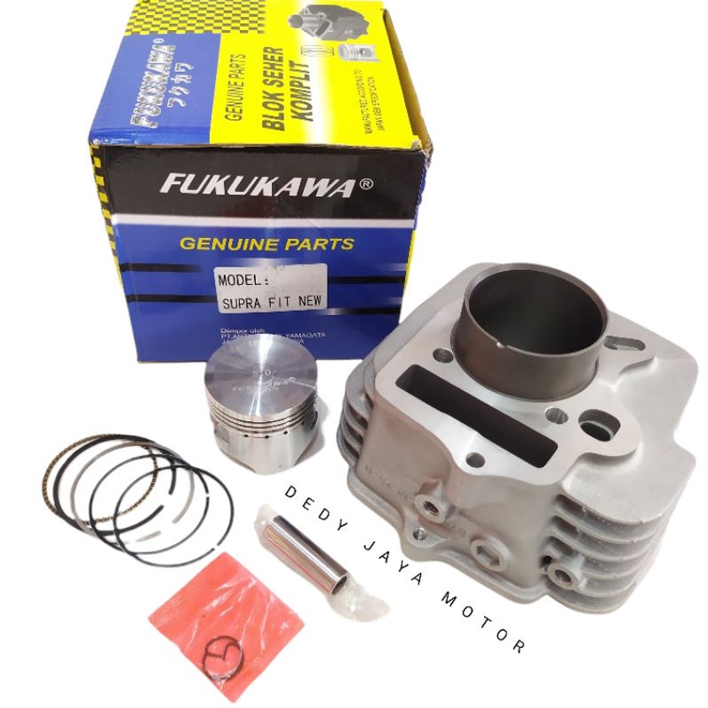 BLOK SEHER SUPRA FIT NEW, REVO 100, LEGENDA KOMPLIT (KFM) ORIGINAL FUKUKAWA GENUINE PARTS