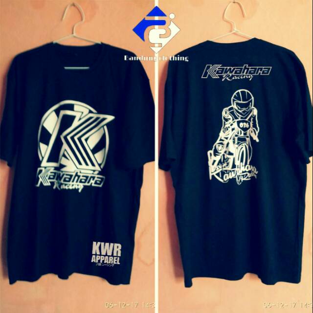 Baju kaos tshirt kawahara racing kwr apparel simple keren