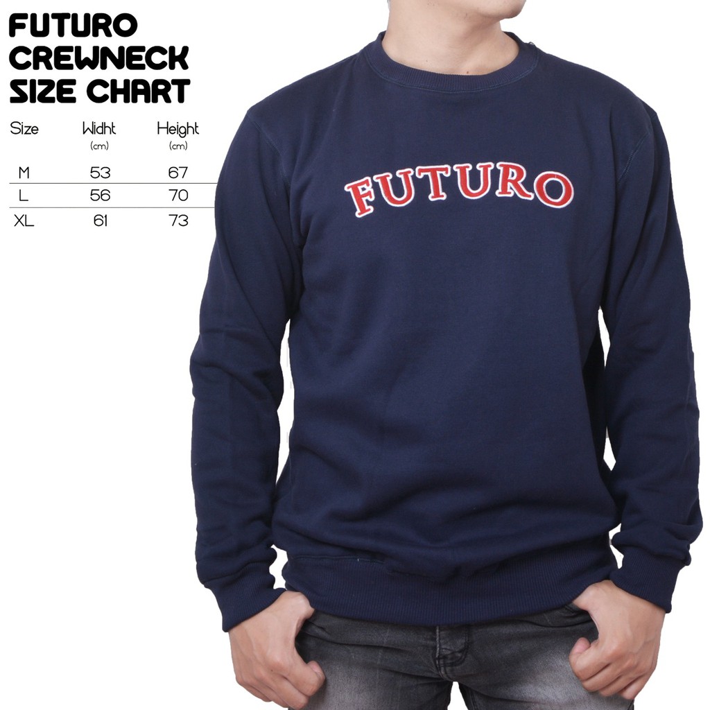 Sweater Crewneck Futuro Original Pria Wanita