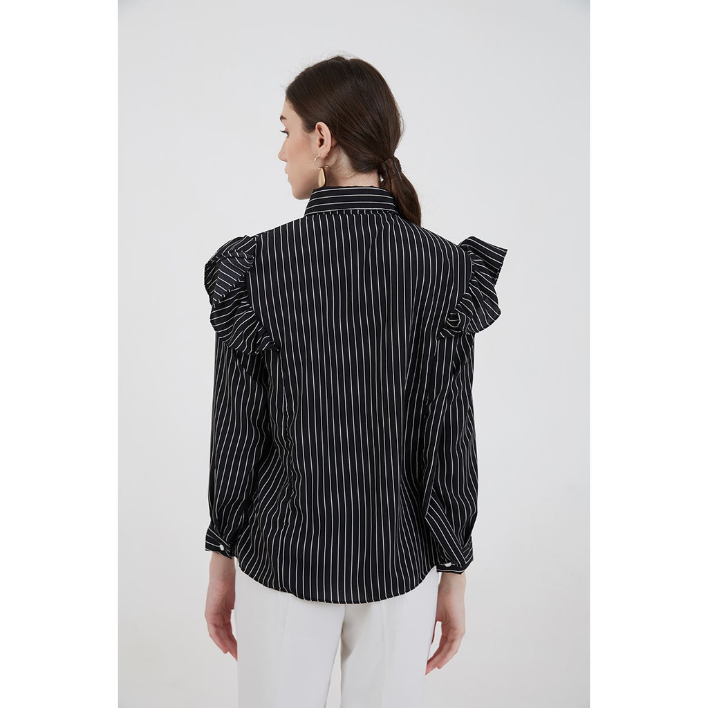 Berrybenka - Atasan Kemeja Wanita Sofia Muraka Stripes Shirt-5