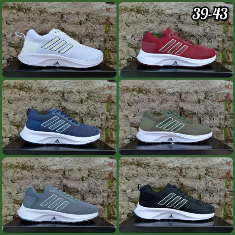 Sepatu ADIDAS Cowok, Sneakers Adidas Pria Sepatu Running Casual Pria Murah GRADE ORI MADE IN VIETNAM