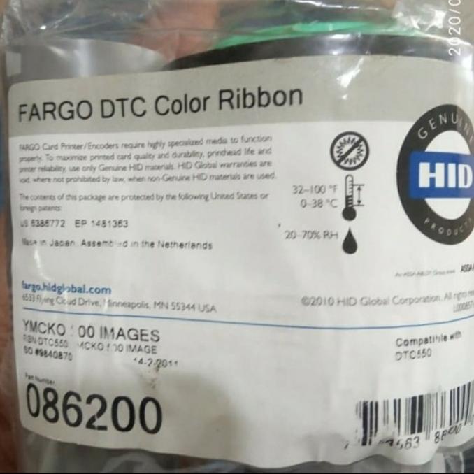 Ribbon Fargo Color Dtc 550 Pn:086200 Original