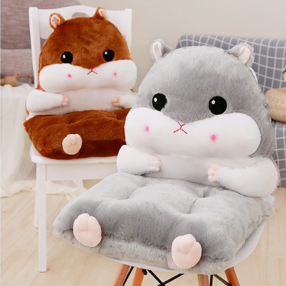 [LOGU] Alas kursi hamster, dudukan kursi mobil kantor hamster lucu, bantal penyandar punggung