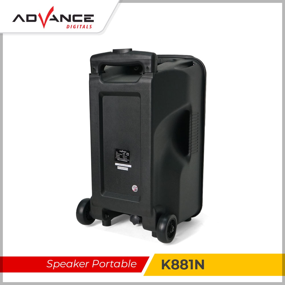 【READY STOCK】 Advance Speaker Meeting Portable Bluetooth K881N.V2 Garansi Resmi 1 Tahun kasus troli Satu mikrofon dan satu remote