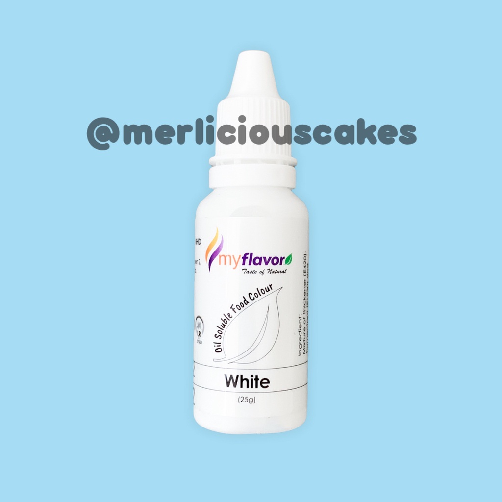 

White Oil My Flavor Food Colour Pewarna Makanan Buttercream